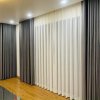 Rèm vải màu ghi 2 Rèm vải màu ghi chất vải thô