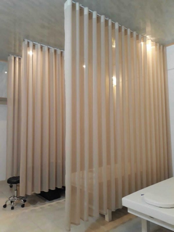 Rèm Voan lụa màu trơ dành cho spa 1 Voan lụa một màu thường lắp cho spa